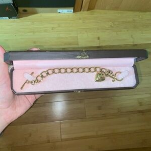 Juicy couture Charm bracelet and Football Charm